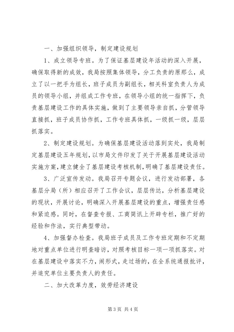 2023年工商局基层建设年度工作总结[精]年终总结.docx_第3页