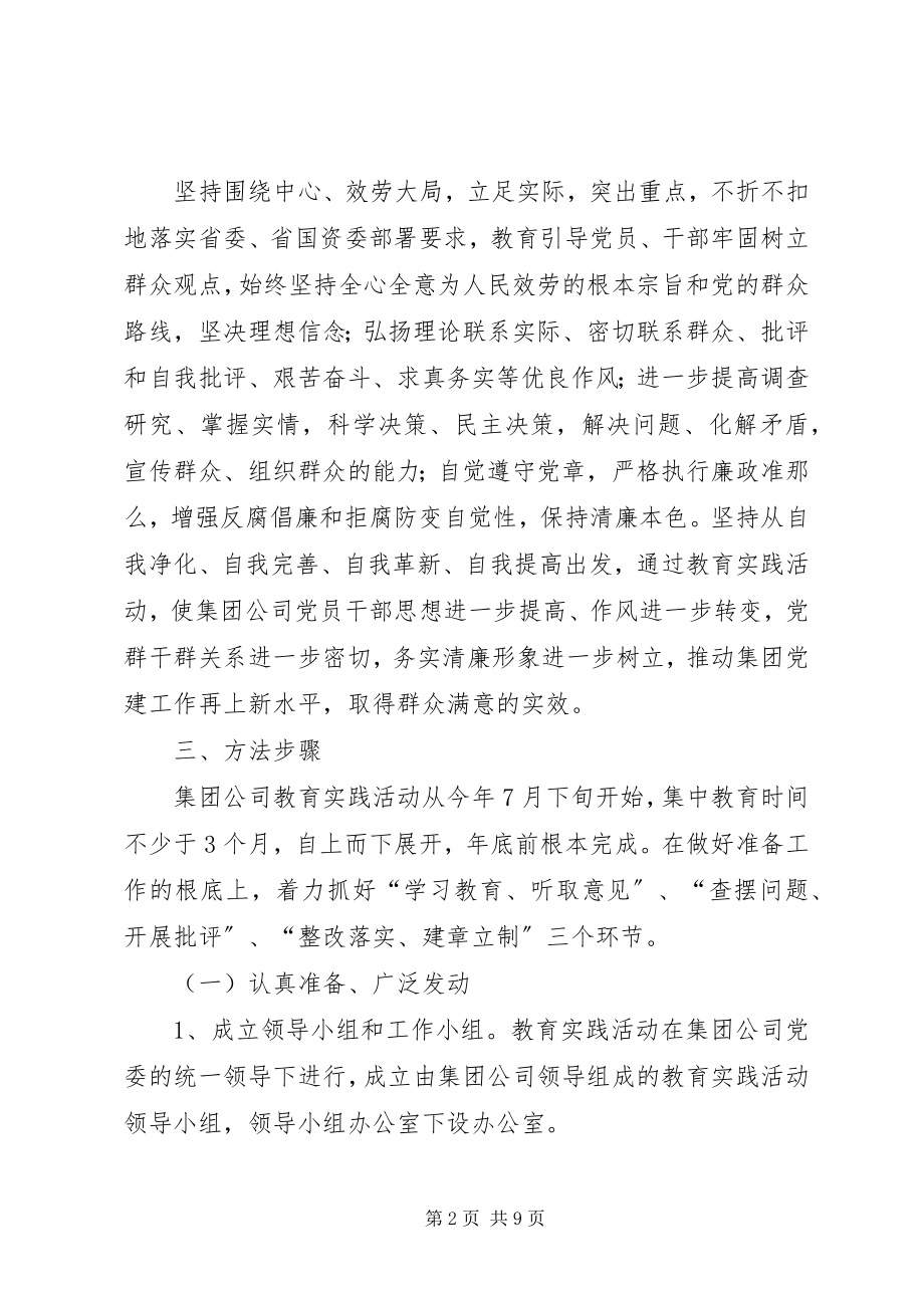 2023年集团公司党的群众路线教育实践活动实施方案.docx_第2页