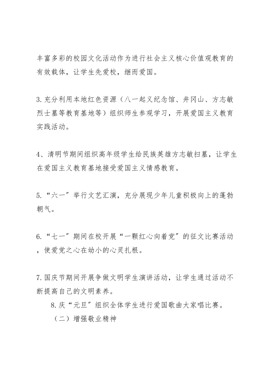 2023年小学社会主义核心价值观活动实施方案 3.doc_第3页