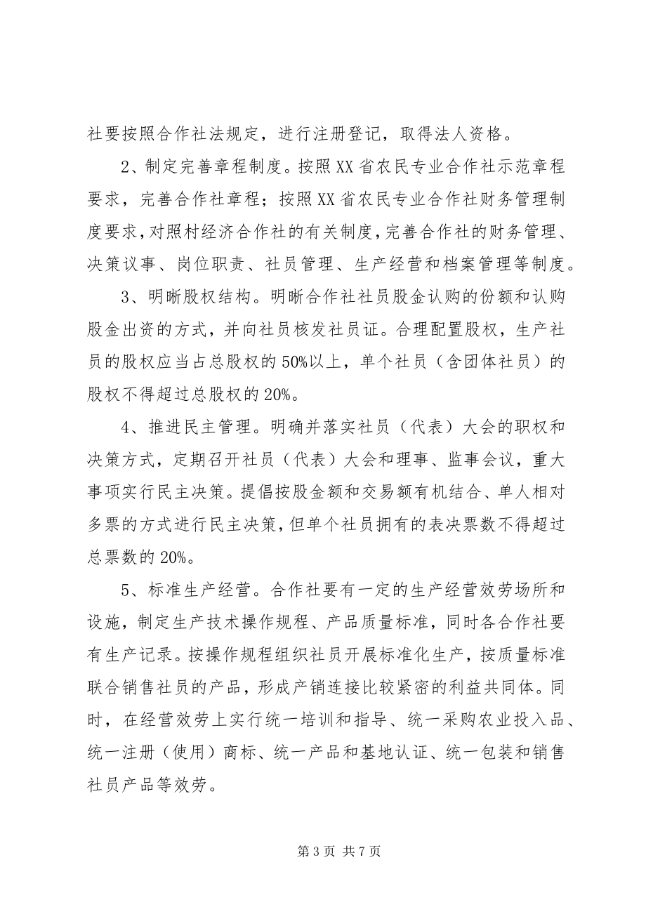 2023年农民专业合作社规范化建设意见.docx_第3页