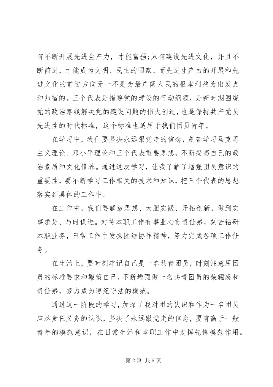 2023年团组织推优自我鉴定书.docx_第2页