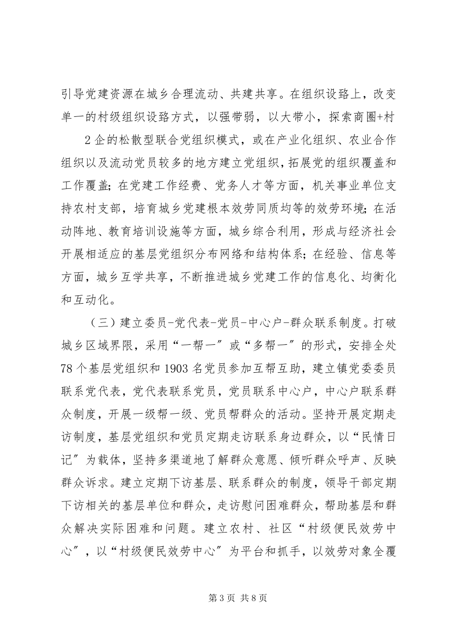 2023年集士港镇统筹城乡党建发展的实施意见.docx_第3页