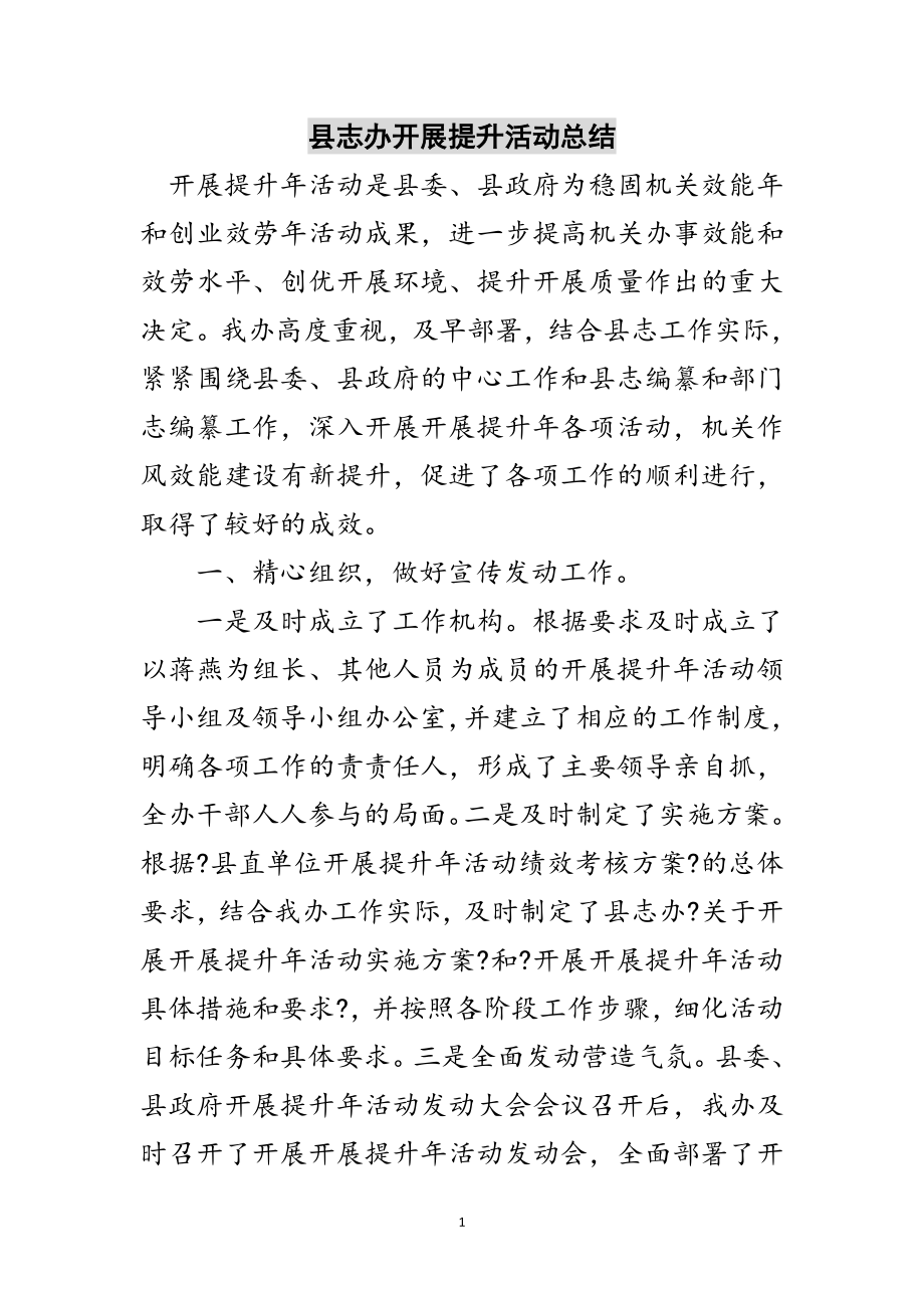 2023年县志办发展提升活动总结范文.doc_第1页