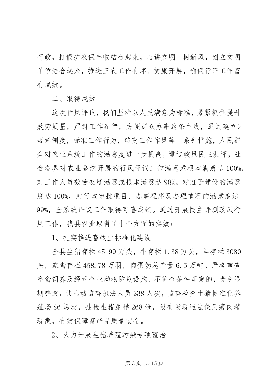 2023年民主评议政风行风工作总结.docx_第3页