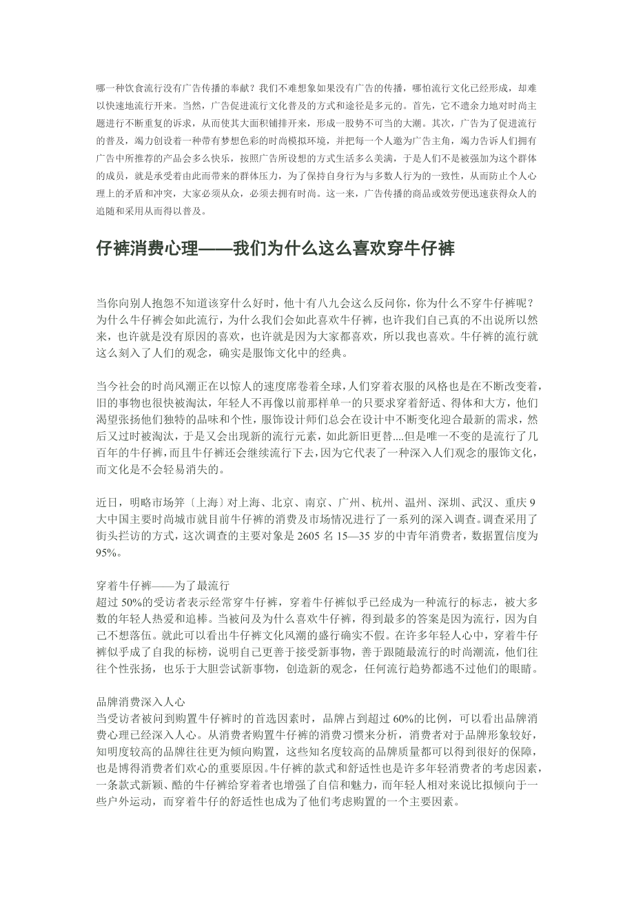 2023年消费者行为流行文化牛仔裤l.doc_第2页