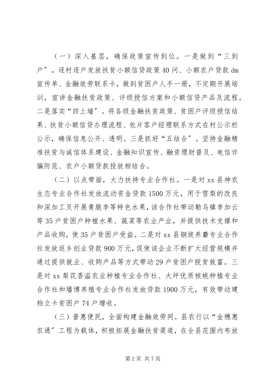 2023年金融助推脱贫攻坚工作督导会致辞稿.docx_第2页