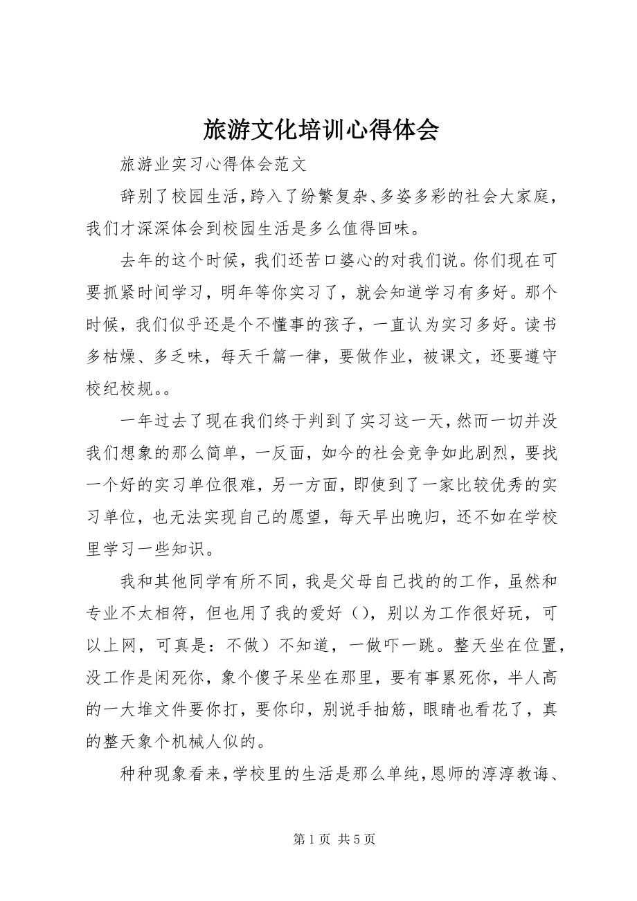 2023年旅游文化培训心得体会.docx_第1页