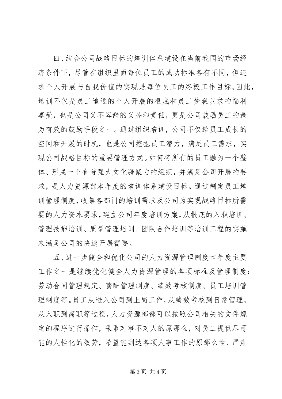 2023年公司人力资源部年度工作计划.docx_第3页