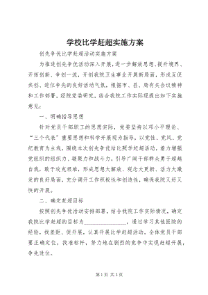 2023年学校比学赶超实施方案.docx