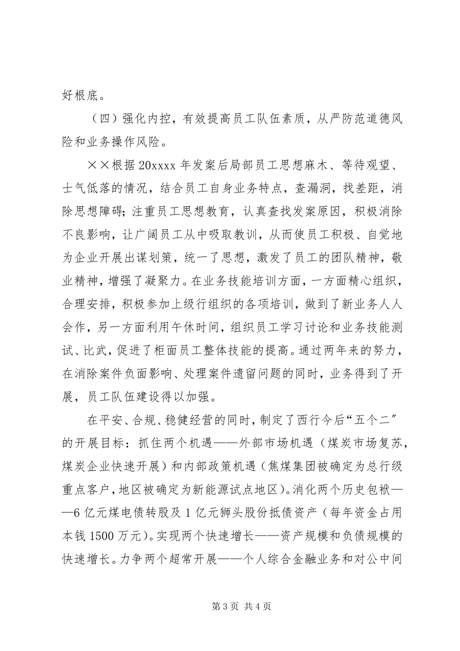 2023年银行支行行长事迹材料.docx_第3页