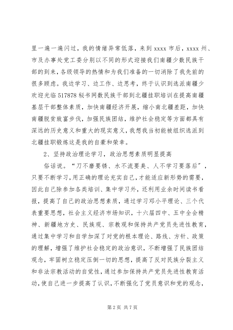 2023年上半年街道办挂职干部工作总结.docx_第2页