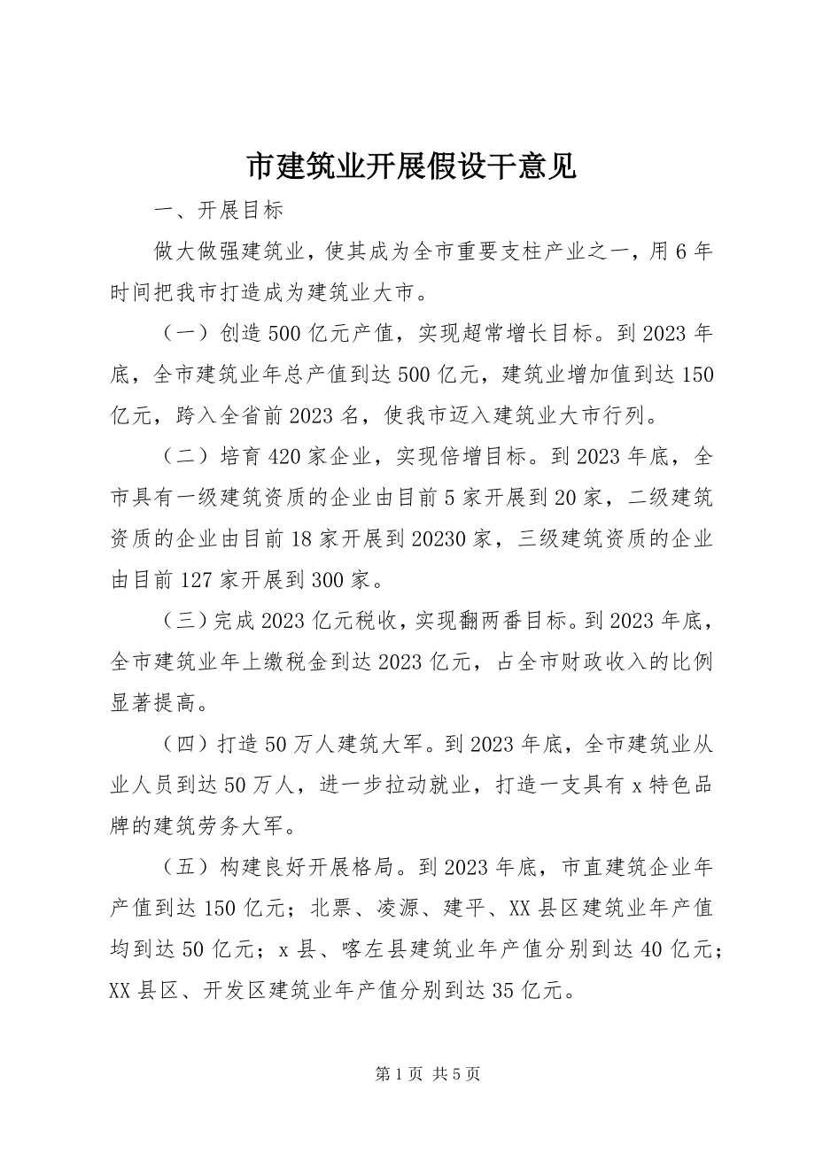 2023年市建筑业发展若干意见.docx_第1页