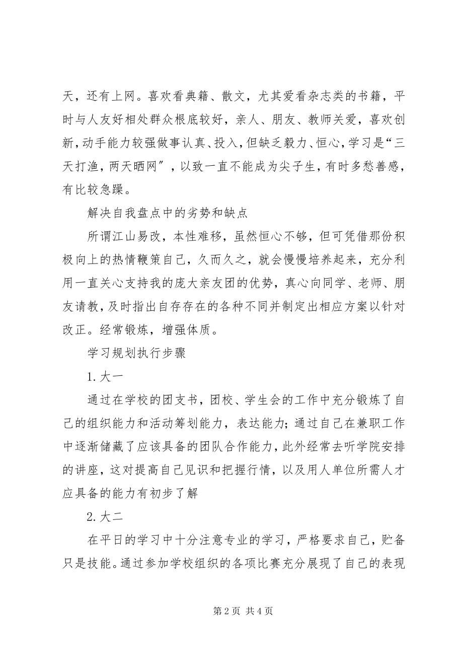 2023年我的学习规划新编.docx_第2页