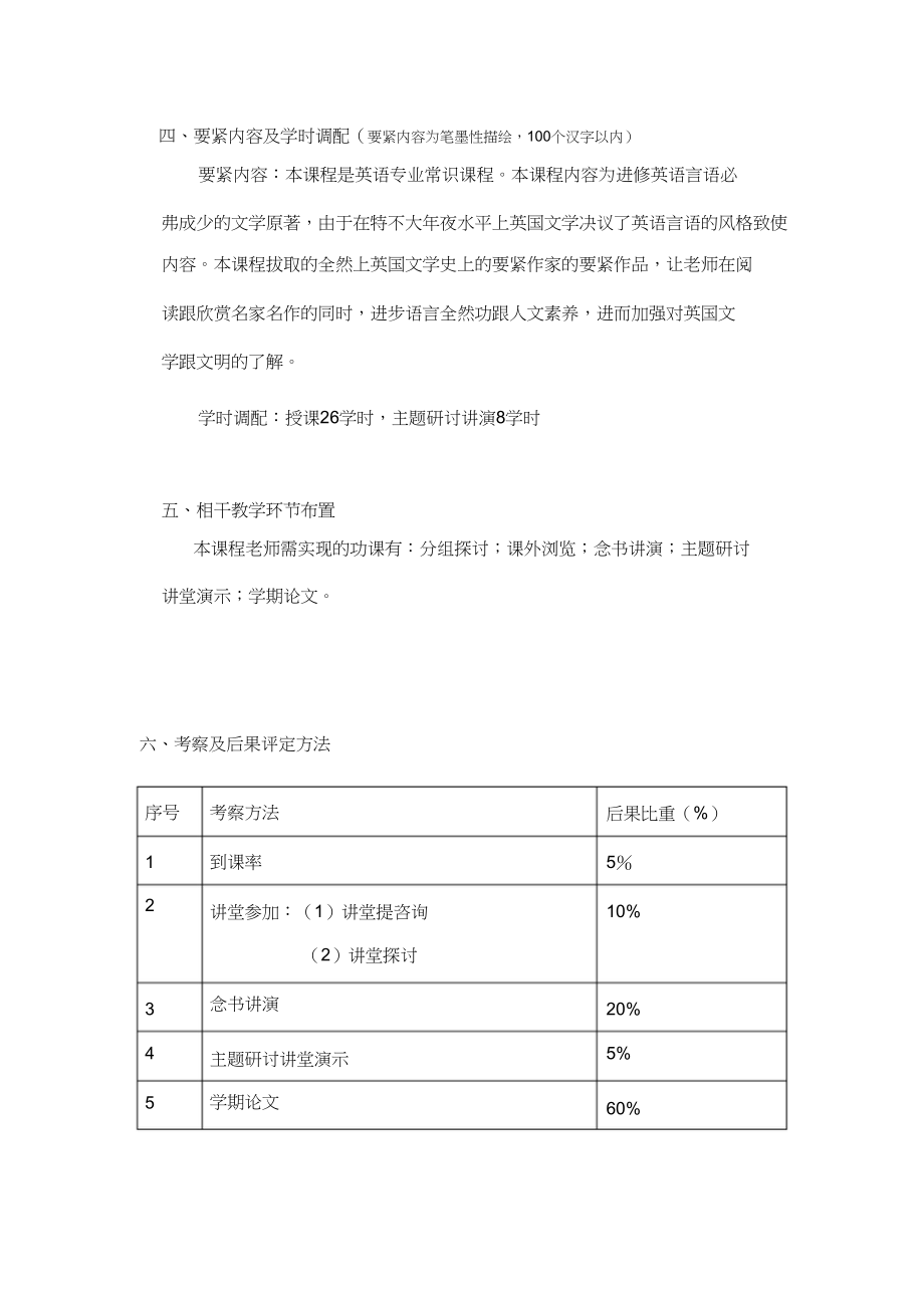 2023年英国文学课程教学大纲.docx_第2页