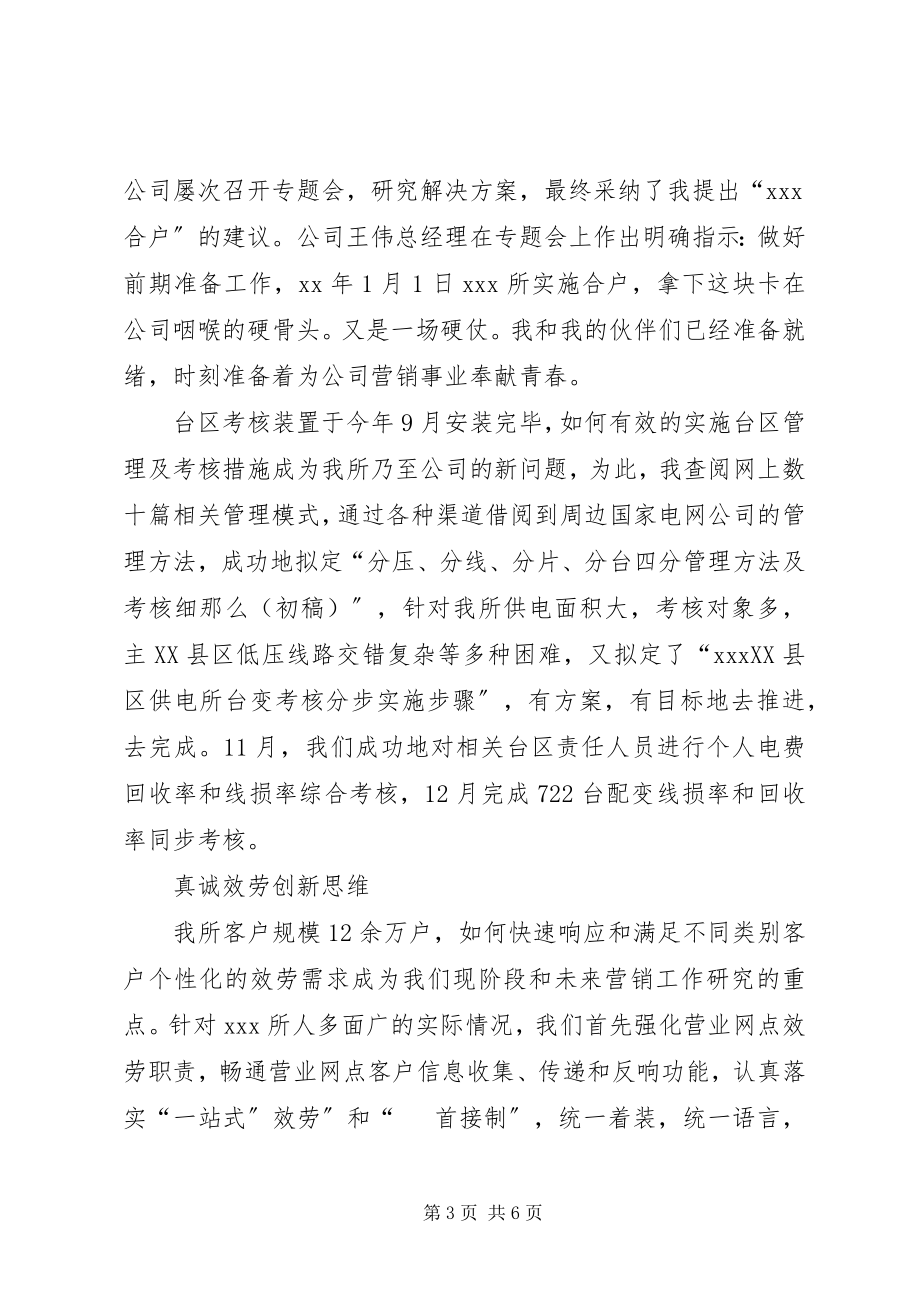 2023年供电所营销管理员个人工作总结.docx_第3页