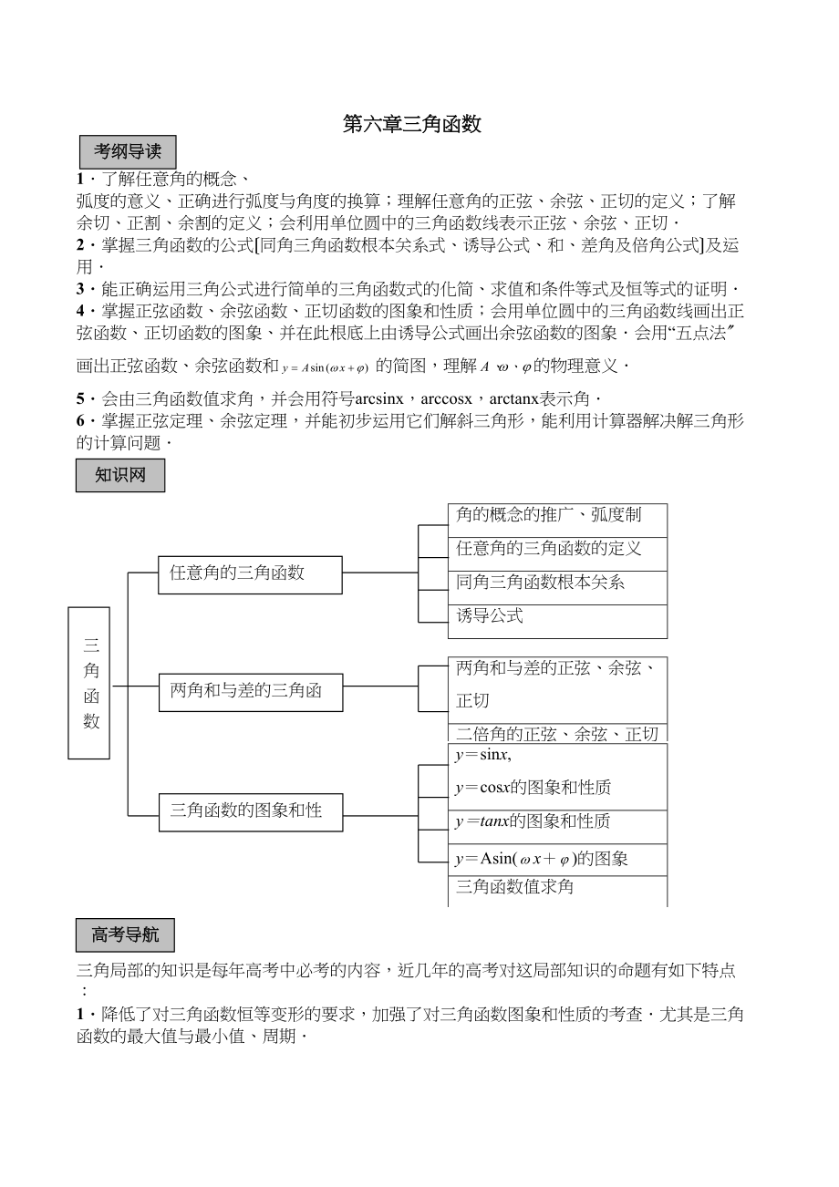 2023年高三数学14分突破一轮复习必备精品6高中数学.docx_第1页