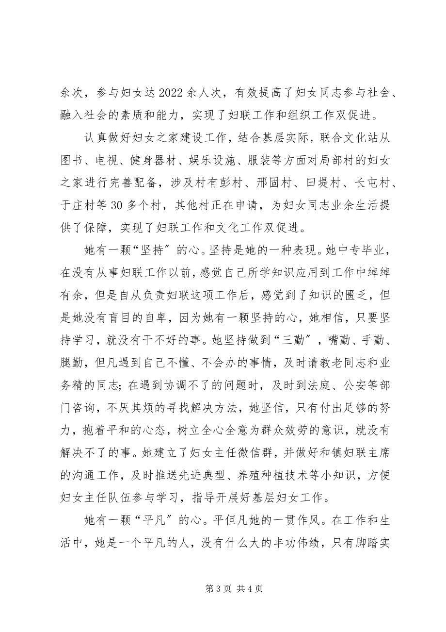 2023年妇联副主席个人事迹材料.docx_第3页