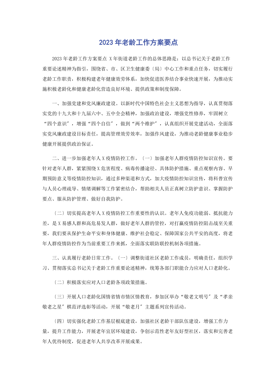 2023年老龄工作计划要点.docx_第1页