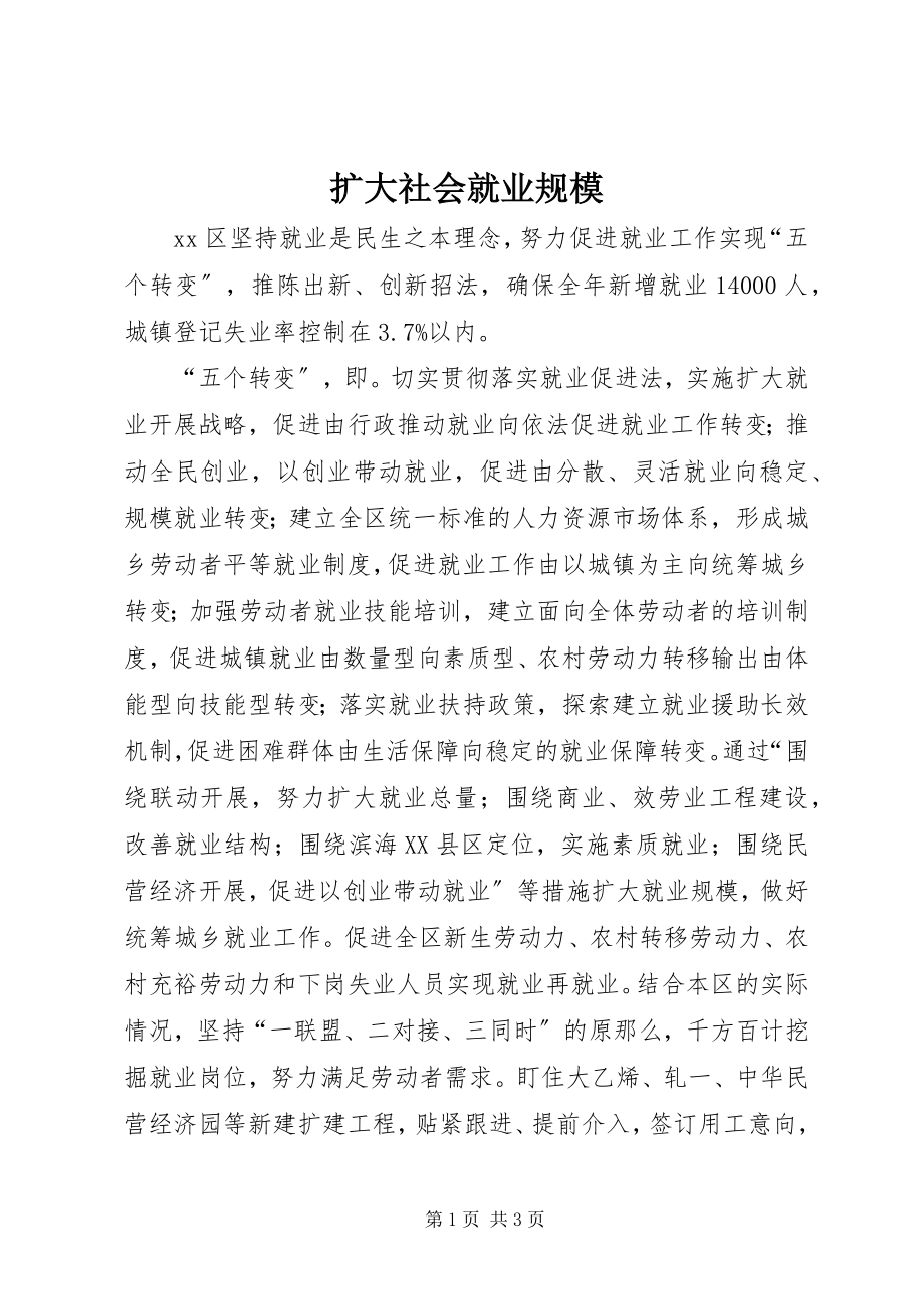 2023年扩大社会就业规模.docx_第1页