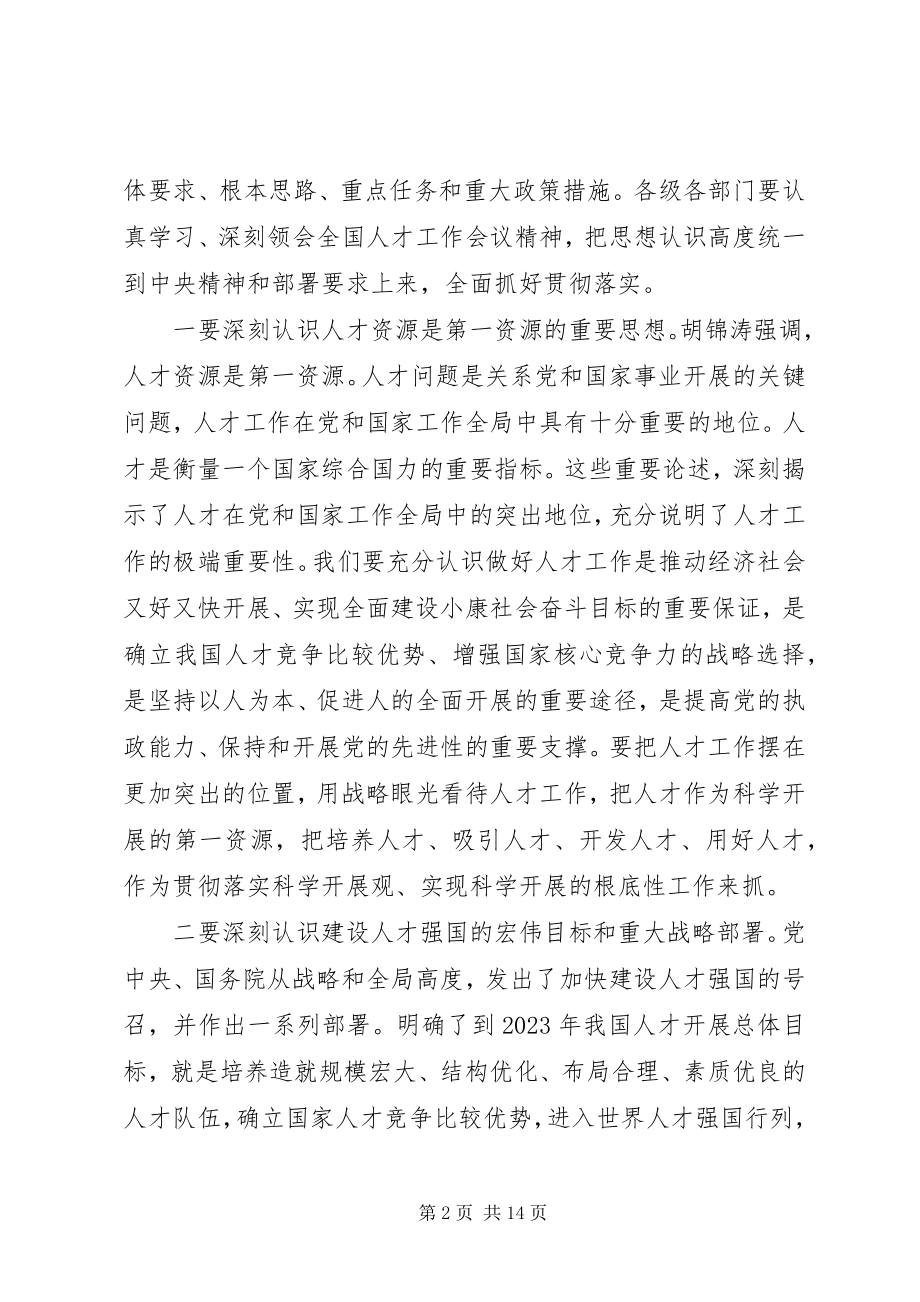 2023年全省人才工作会议致辞稿.docx_第2页