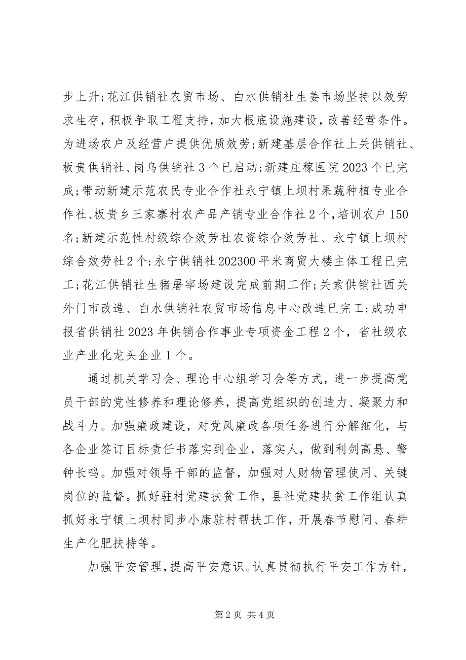 2023年供销合作社年终工作总结.docx_第2页