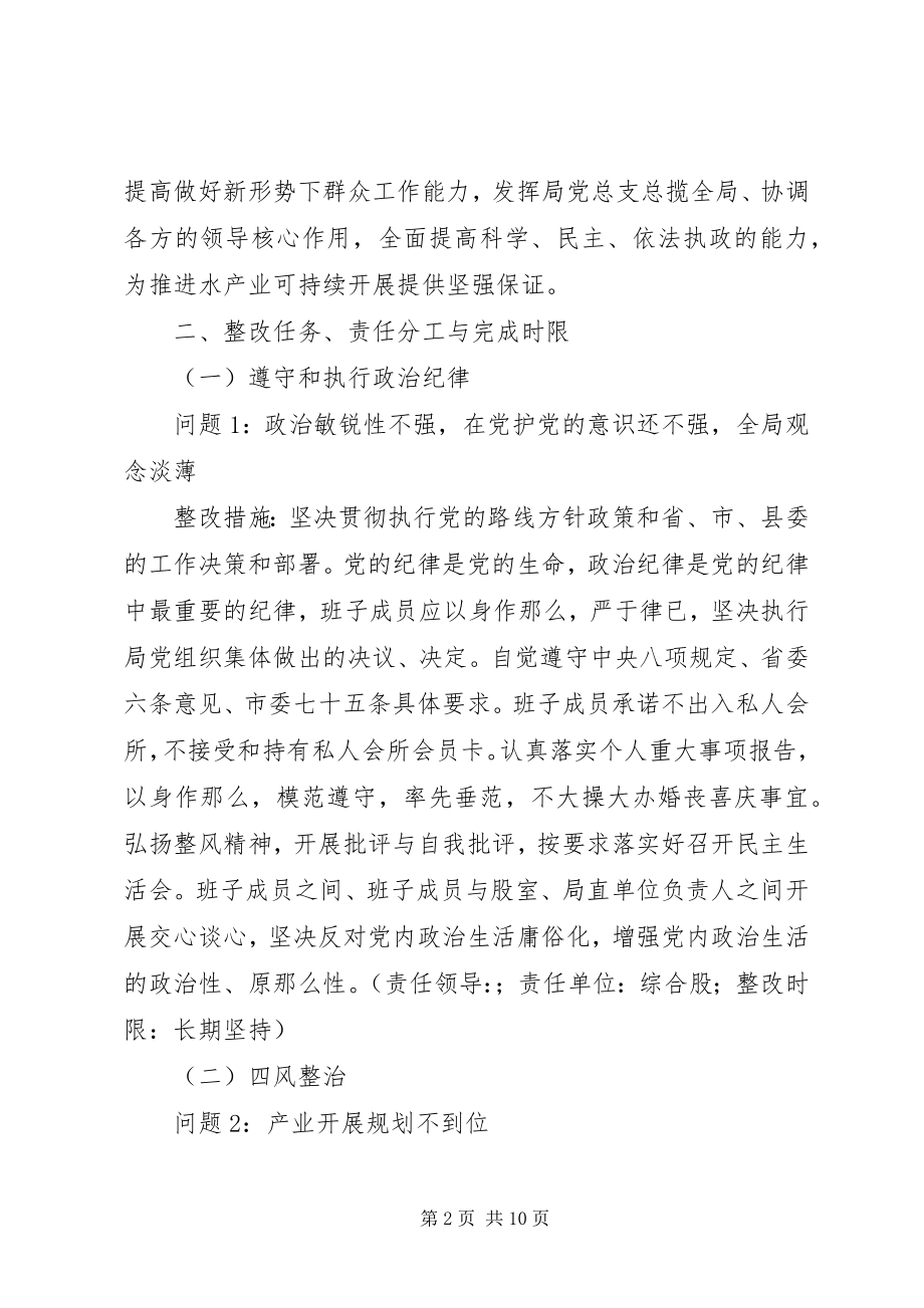 2023年县水产局党总支党的群众路线教育实践活动整改方案.docx_第2页