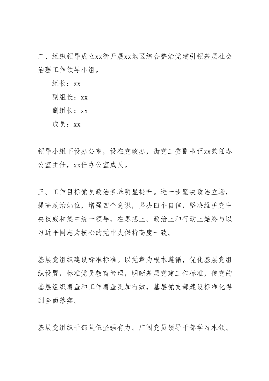 2023年关于在地区重点整治工作发挥党建引领基层治理的实施方案.doc_第2页