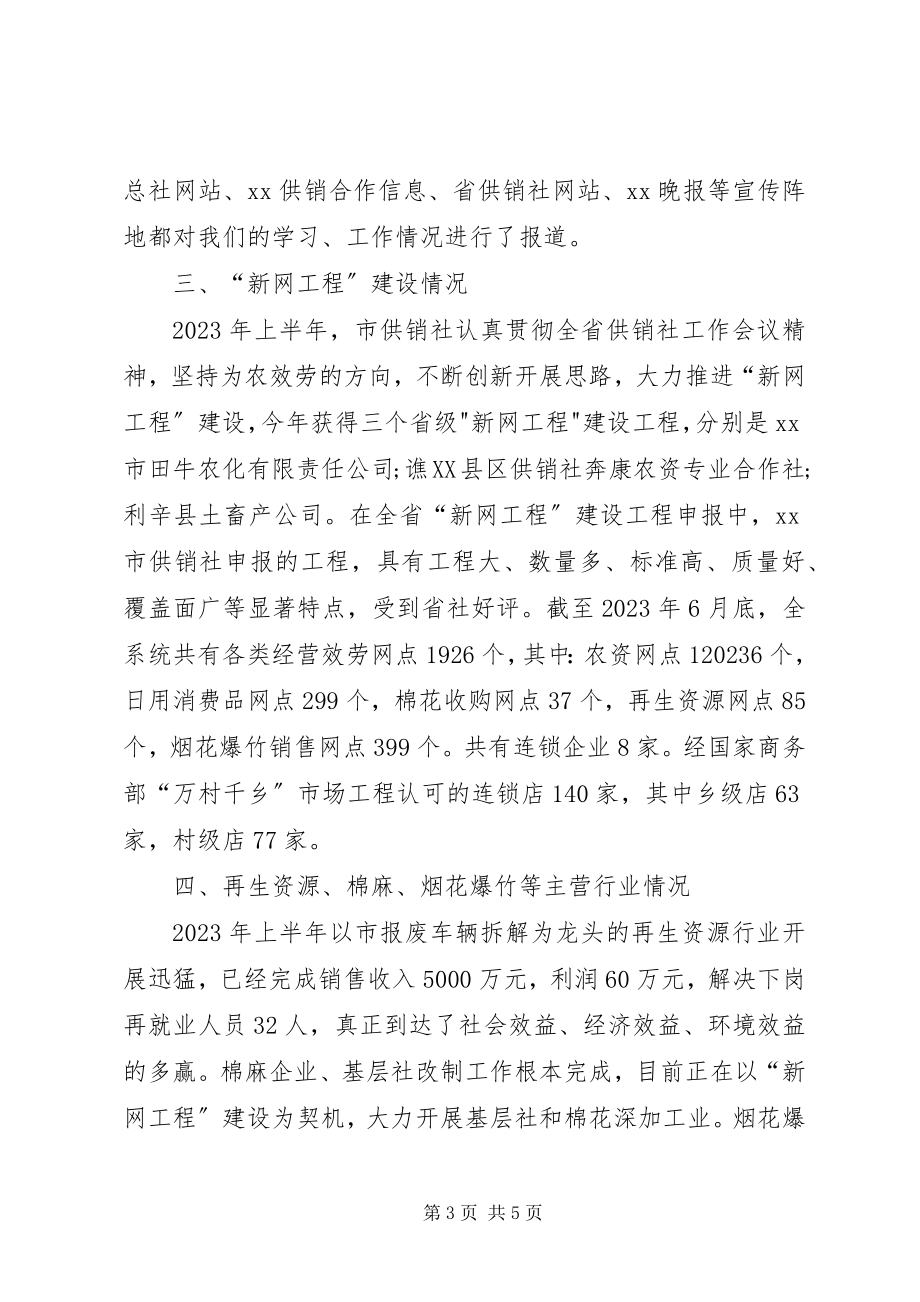 2023年供销社上半年廉政服务工作总结.docx_第3页