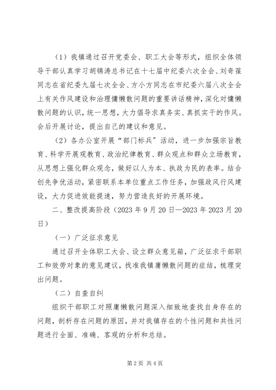 2023年治理庸懒散问题情况汇报.docx_第2页