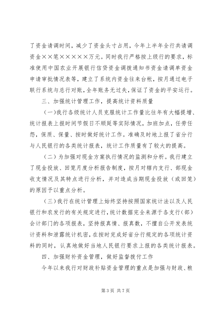 2023年银行上半年资金计划管理工作总结计划.docx_第3页