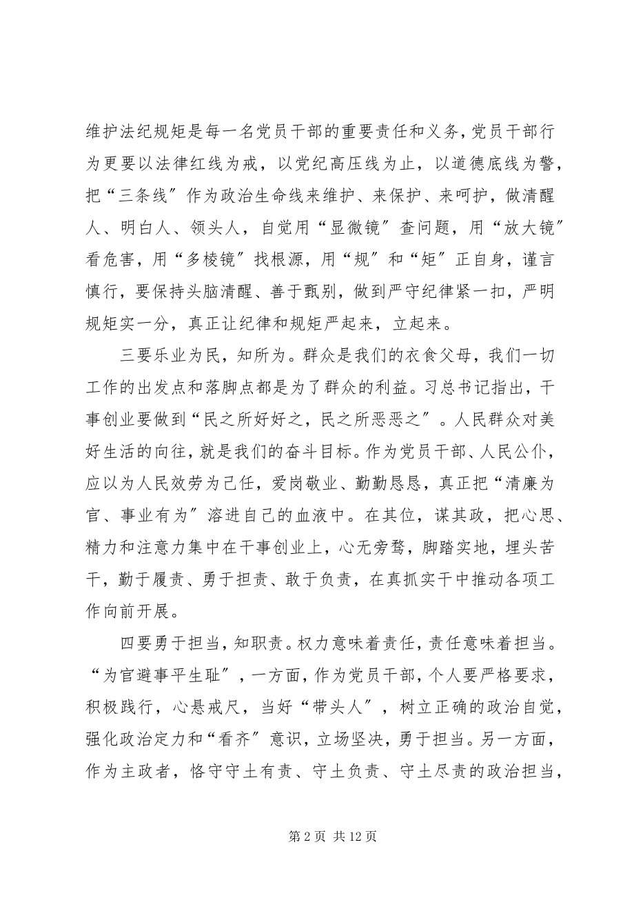 2023年在政治纪律和政治规矩讨论会上讲话.docx_第2页