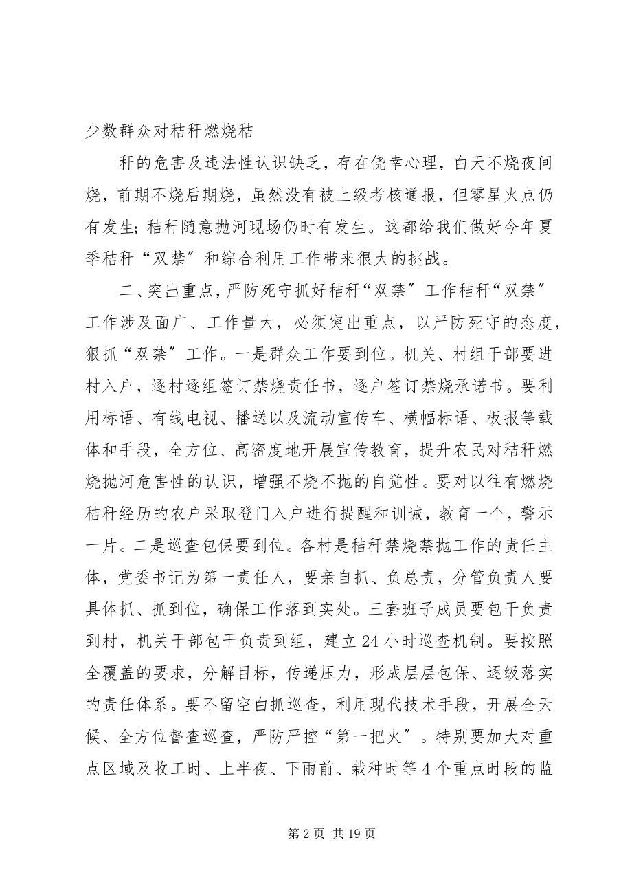 2023年禁烧禁抛和综合利用工作会议上的致辞.docx_第2页