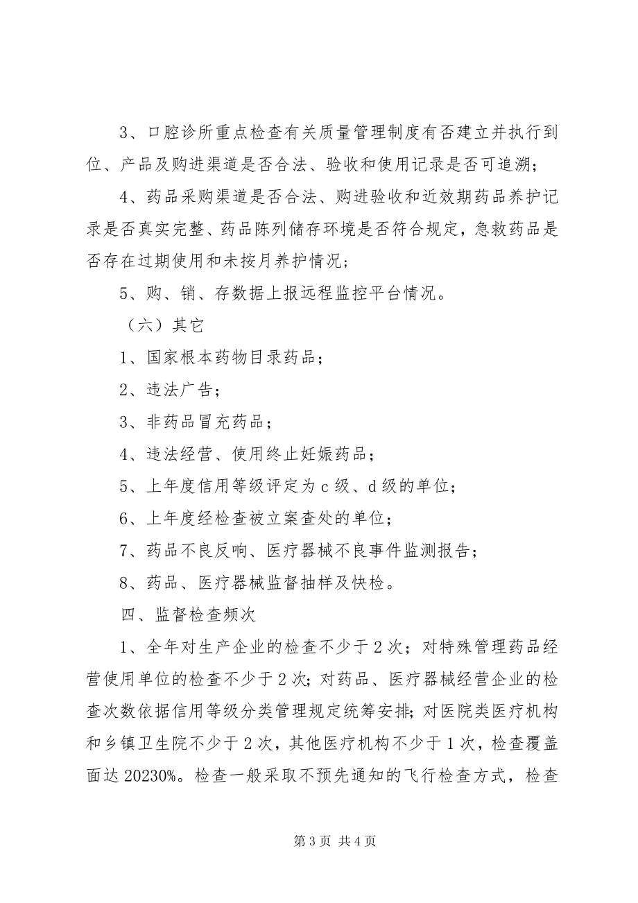 2023年药械生产单位监督检查计划.docx_第3页