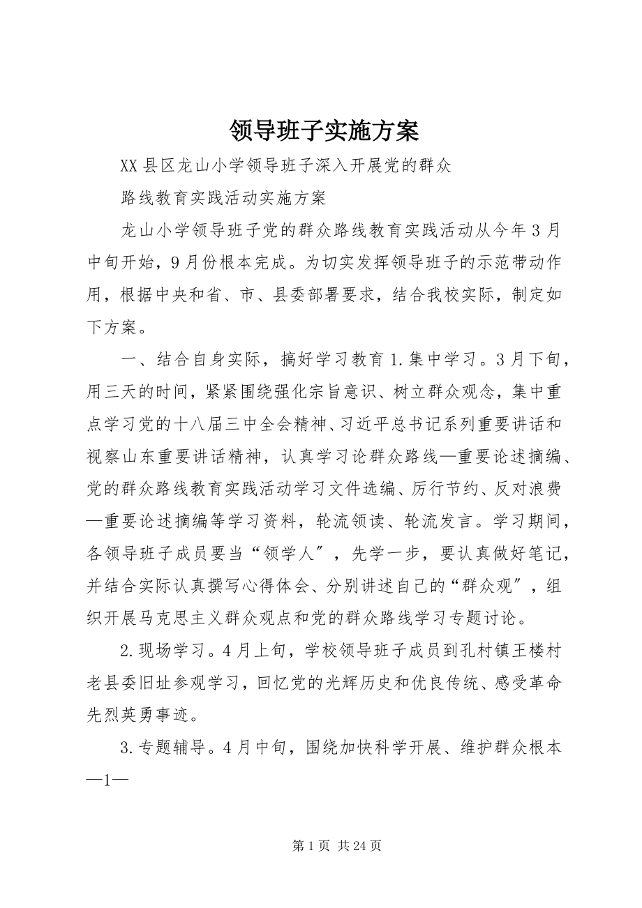 2023年领导班子实施方案.docx_第1页