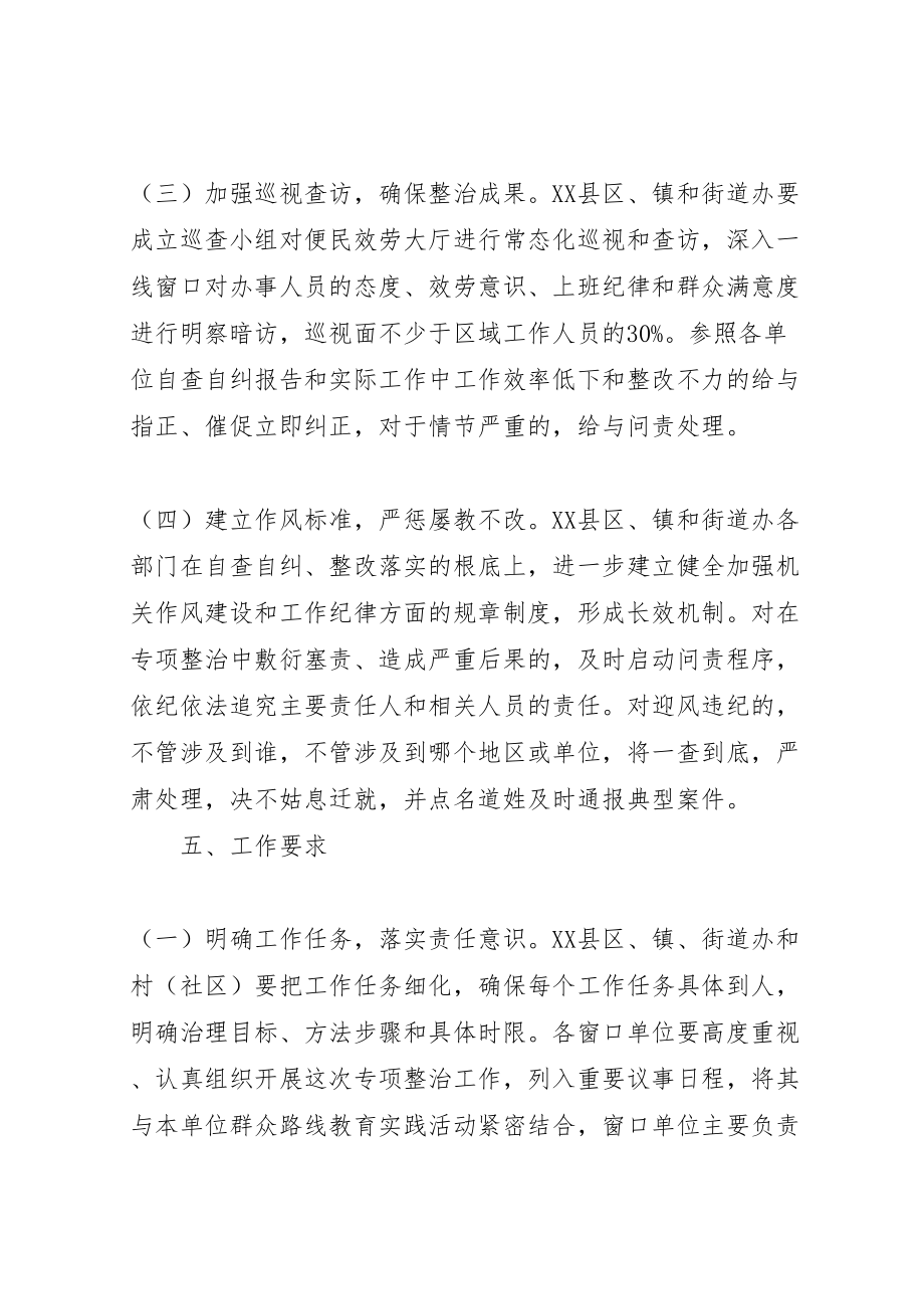 2023年政务服务系统吃拿卡要办事效率低下等问题专项整治方案.doc_第3页