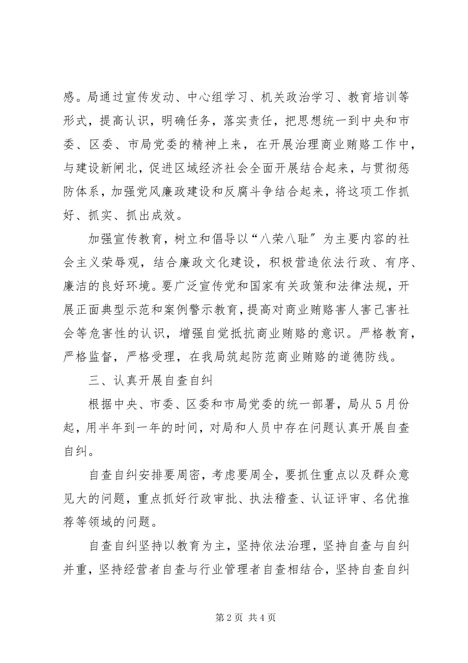 2023年开展治理商业贿赂专项工作的实施意见.docx_第2页