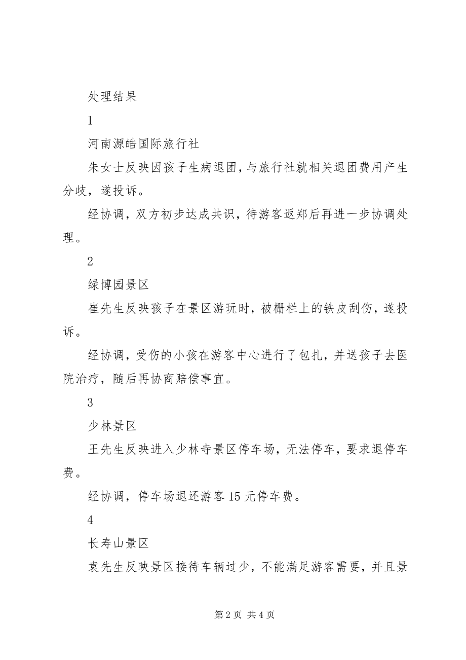 2023年国庆假日旅游质监工作小结.docx_第2页