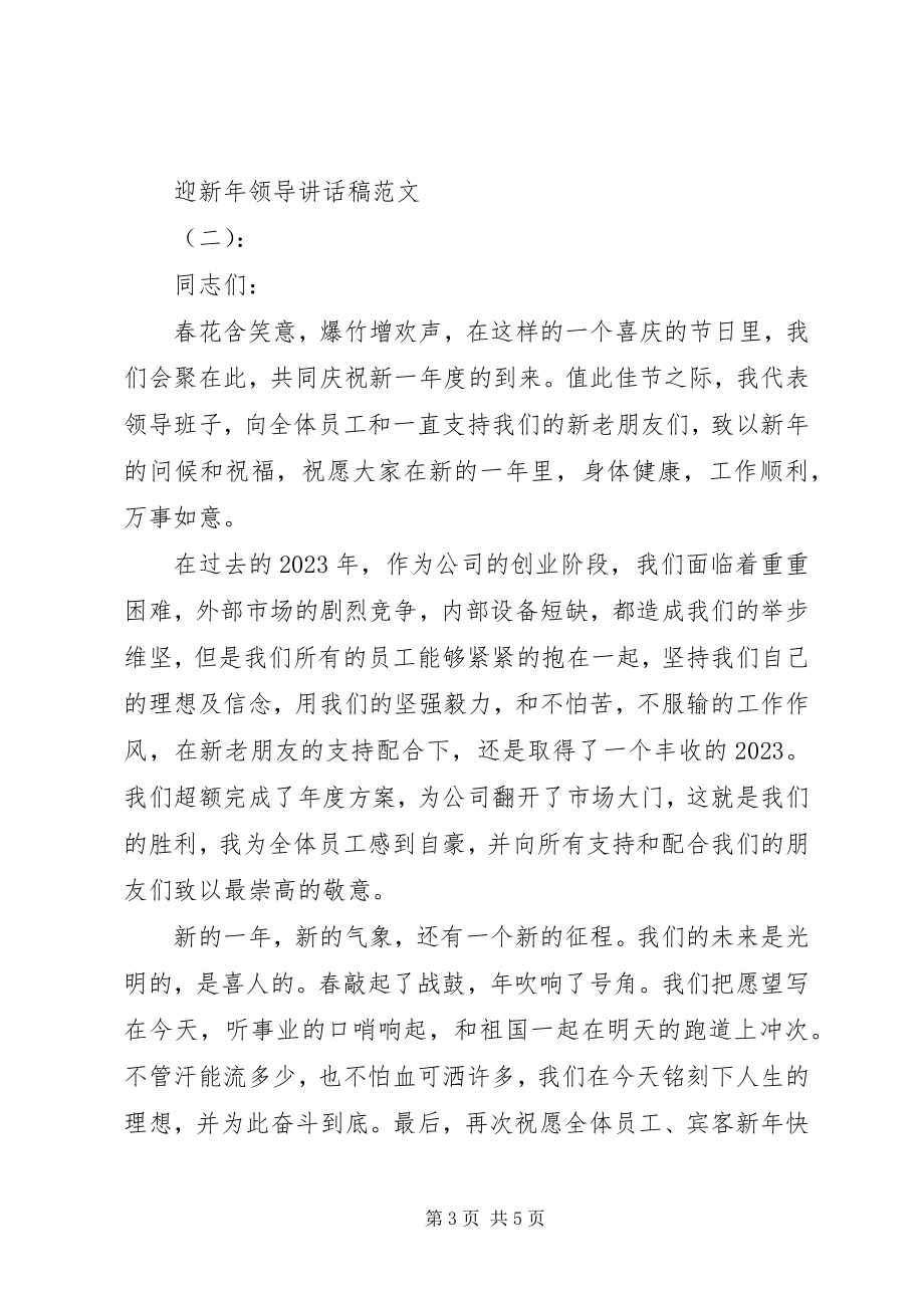 2023年迎新年领导致辞稿.docx_第3页