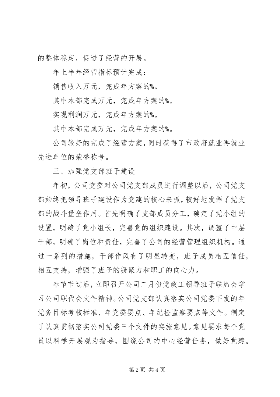 2023年党支部半工作总结及下半计划.docx_第2页