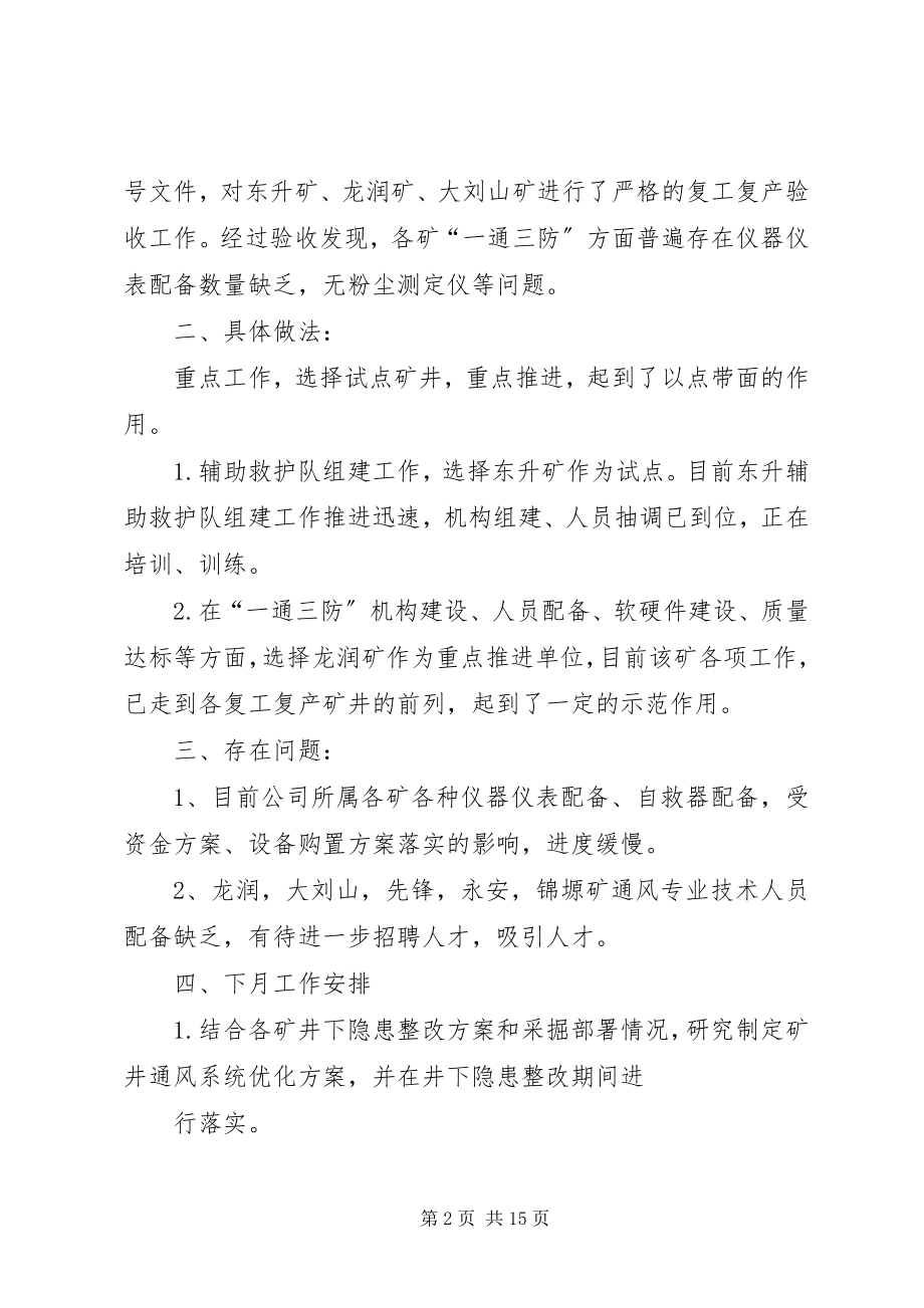 2023年郏禹公司通风处9月份工作总结.docx_第2页