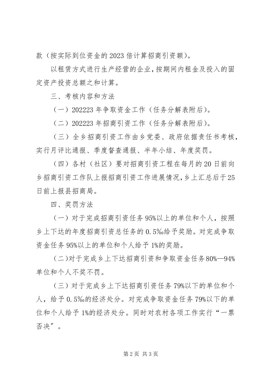 2023年乡镇招商引资考核办法.docx_第2页