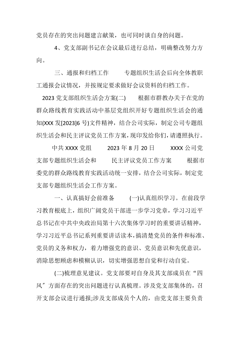 2023年党支部组织生活会方案.doc_第3页