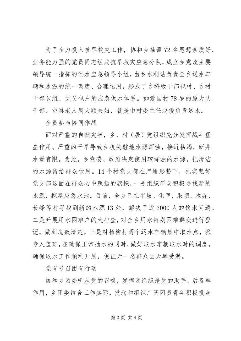 2023年乡镇集体抗旱救灾先进事迹材料.docx_第3页