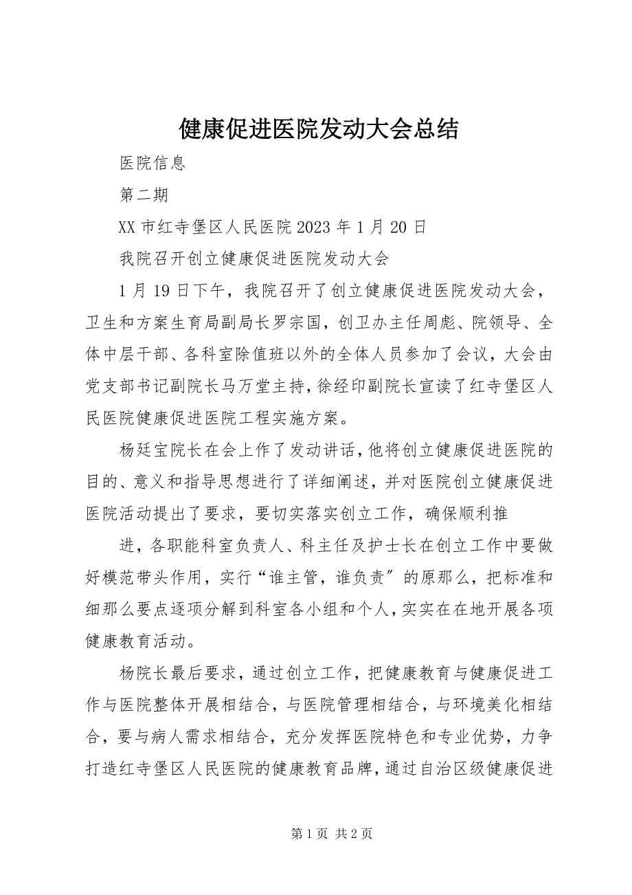 2023年健康促进医院动员大会总结.docx_第1页