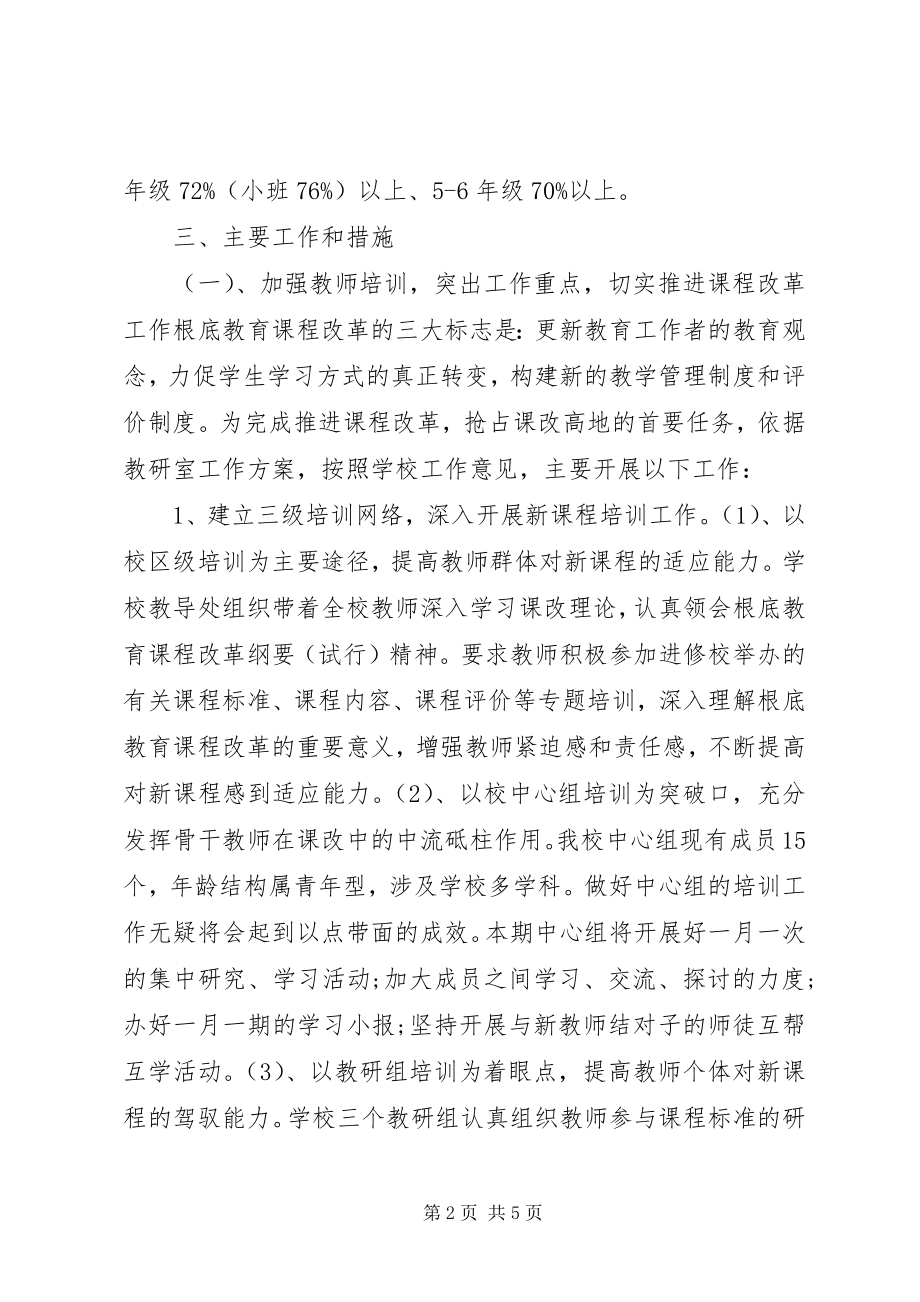 2023年小学教学的工作计划.docx_第2页