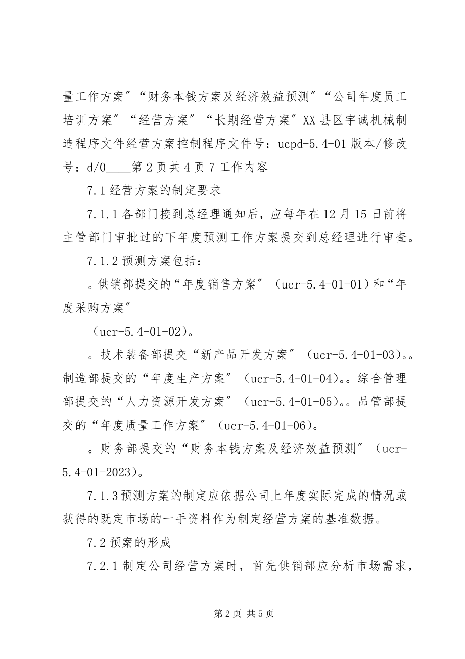 2023年54经营计划控制程序新编.docx_第2页