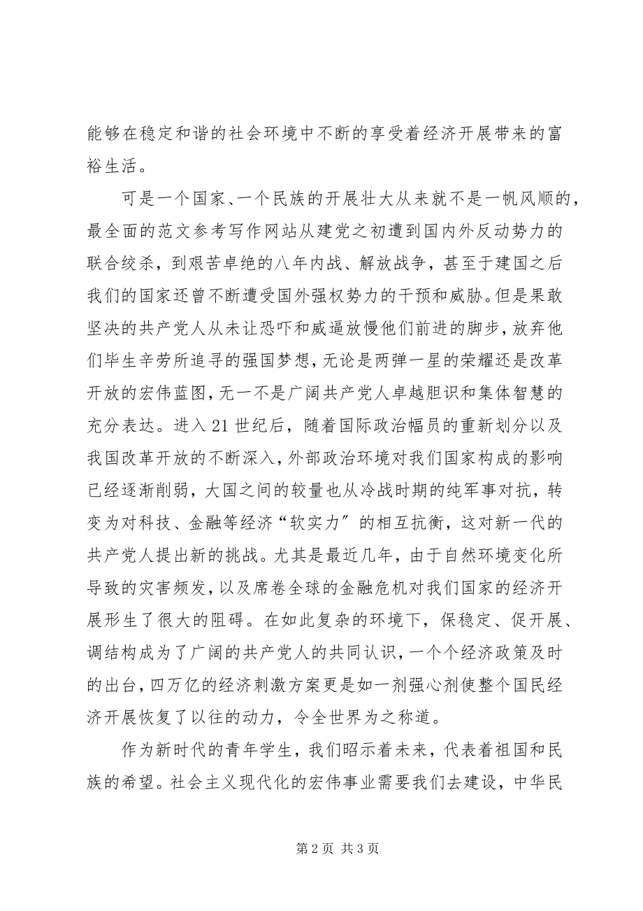 2023年党员建党节思想汇报.docx_第2页