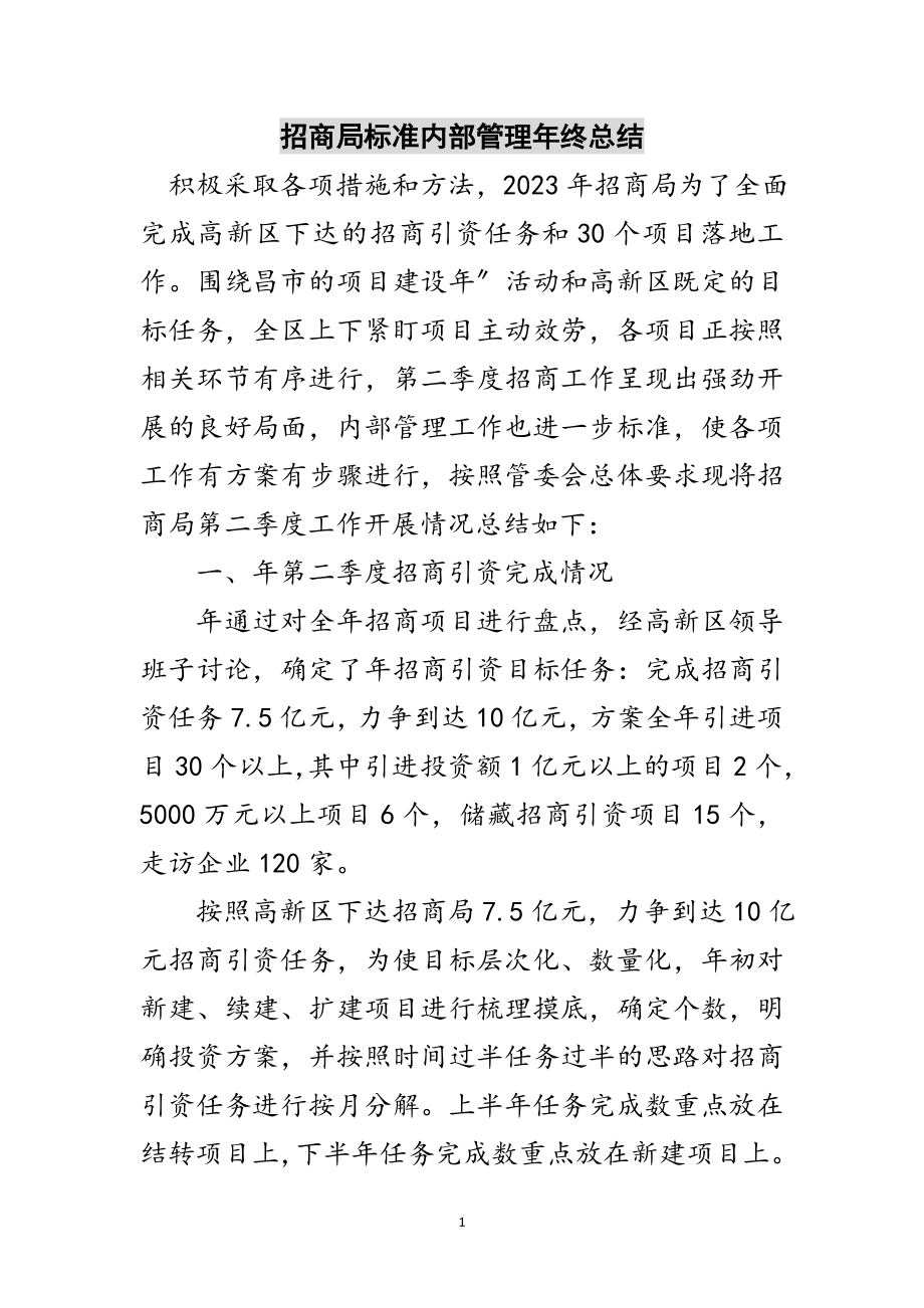 2023年招商局规范内部管理年终总结范文.doc_第1页