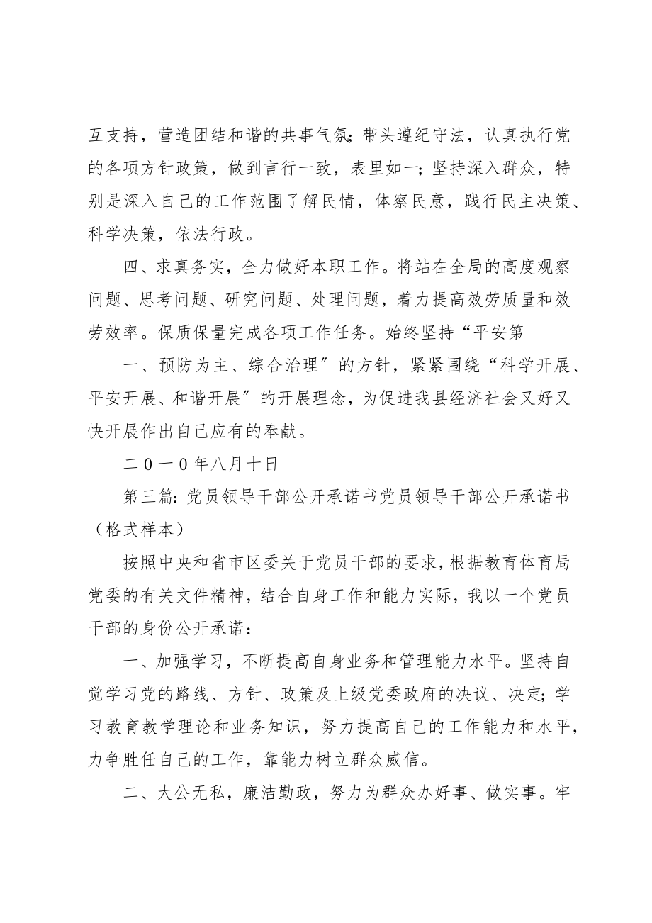 2023年党员领导干部公开承诺书.docx_第3页