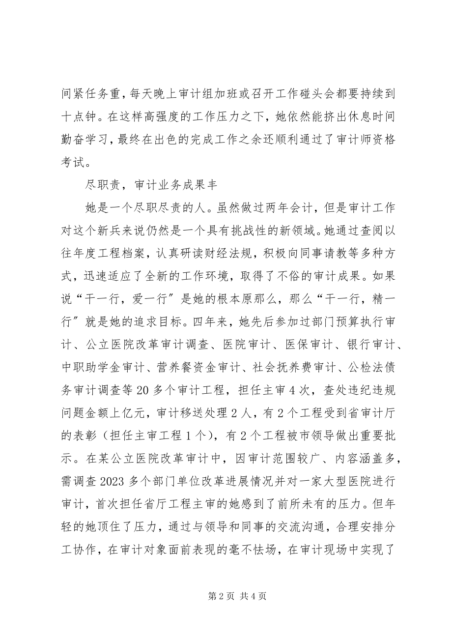 2023年审计科科员事迹.docx_第2页